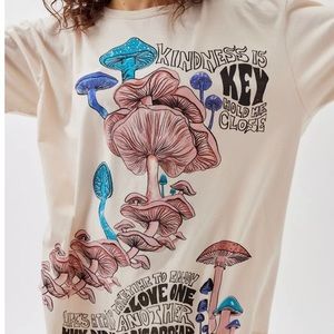 NEW urban outfitters oversized mushroom tee